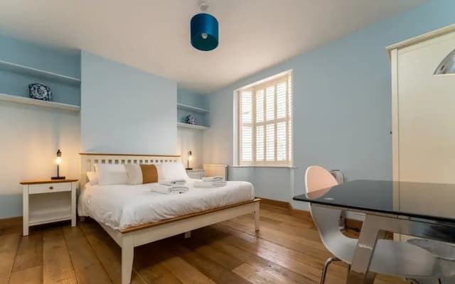 Host Stay Blue Hues on Over Street