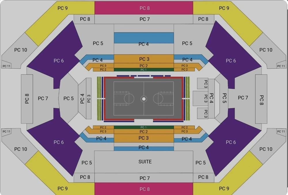 Accor Arena seating plan