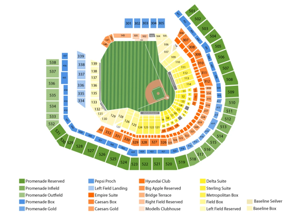 Citi Field seating chart