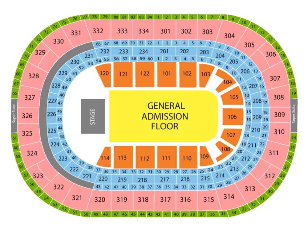United Center seating chart